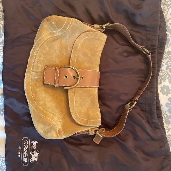 Coach Suede Hobo Bag - Picture 10 of 12